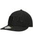 ფოტო #1 პროდუქტის Men's Black Atlanta Falcons Alternate Logo Black on Black Low Profile 59FIFTY II Fitted Hat