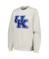 Women's Ash Kentucky Wildcats Team Effort Pullover Sweatshirt and Shorts Sleep Set