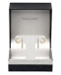 ფოტო #6 პროდუქტის Silver Plated, Gold Plated or Rose Gold Plated 2pc Hoop and Post Hoop Earrings Set