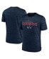 ფოტო #1 პროდუქტის Men's Navy Cleveland Guardians Authentic Collection Velocity Performance Practice T-shirt