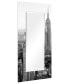 Фото #2 товара 'My N.Y.' Rectangular On Free Floating Printed Tempered Art Glass Beveled Mirror, 72" x 36"