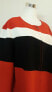 Alfani Colorless Long Sleeve Color Block Jacket Red White Black Plus XXL
