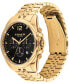 ფოტო #2 პროდუქტის Men's Greyson Gold-Tone Stainless Steel Bracelet Watch 43mm
