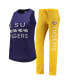 ფოტო #2 პროდუქტის Women's Gold, Purple LSU Tigers Tank Top and Pants Sleep Set