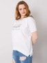 Фото #7 товара Женская блузка свободного кроя с коротким рукавом белая Factory Price