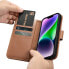 Фото #15 товара Чехол для смартфона ICARER iPhone 14 Plus с кожаной крышкой и функцией Anti-RFID