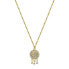 Фото #1 товара Chakra Dream Catcher Gold Plated Necklace BHKN096