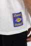 Фото #7 товара DeFactoFit NBA Los Angeles Lakers Oversize Fit Bisiklet Yaka Kısa Kollu Tişört
