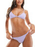 Weekday Ava tanga bikini bottom in lilac exclusive to ASOS