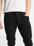 Only & Sons slim fit stretch jeans in black W33 L34 - фото #7