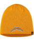 Фото #1 товара Men's Gold Los Angeles Chargers Secondary Logo Knit Beanie