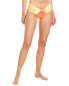 Фото #1 товара Sports Illustrated Swim High-Leg Ruched Bikini Bottom Women's Orange Xs