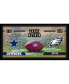 Фото #1 товара Dallas Cowboys vs. Philadelphia Eagles Framed 10" x 20" House Divided Football Collage