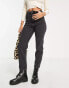 Фото #1 товара Stradivarius cotton slim mom jean with stretch in black