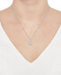ფოტო #2 პროდუქტის Mother Of Pearl Flower Pendant Necklace in Sterling Silver, 16" + 2" extender