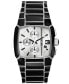 ფოტო #1 პროდუქტის Men's Cliffhanger Chronograph Black Stainless Steel Watch 40mm