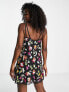 Фото #3 товара Miss Selfridge Premium festival embellished strappy cami dress in neon floral - MULTI