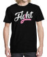 Фото #1 товара Men's Ribbon Fight Graphic T-shirt