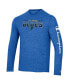 Men's Heather Royal St. Louis Blues Tri-Blend Long Sleeve T-shirt