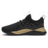 Фото #5 товара Puma Pacer Future Allure Wide Lace Up Womens Black, Gold Sneakers Casual Shoes