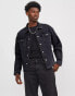 Jack & Jones boxy denim jacket in black