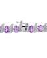 ფოტო #3 პროდუქტის Peridot (11-1/4 ct. t.w.) & Diamond Accent S Link Bracelet in Sterling Silver