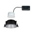 Фото #3 товара PAULMANN 934.07 - Recessed lighting spot - Non-changeable bulb(s) - 1 bulb(s) - 6.5 W - 460 lm - Black - Silver