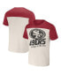 Фото #3 товара Men's Nfl X Darius Rucker Collection by Cream San Francisco 49ers Colorblocked T-shirt