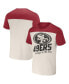 Men's Nfl X Darius Rucker Collection by Cream San Francisco 49ers Colorblocked T-shirt Бежевый, 3XL - фото #3