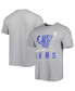 Фото #4 товара Men's Heathered Gray Los Angeles Rams Combine Authentic Red Zone T-shirt