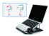 Фото #8 товара Conceptronic ERGO Laptop Cooling Stand - Notebook stand - Black - 39.6 cm (15.6") - 50 kg - 258 mm - 302 mm