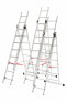 Фото #12 товара Awtools Basic 3x8 градусов алюминиевая лестница 150 кг