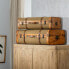 Фото #11 товара Набор сундуков синтетическая ткань и дерево BB Home (2 предмета) 80 x 41,5 x 25 см