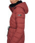 Фото #3 товара Women's Rope Belted Faux-Fur-Trim Hooded Puffer Coat