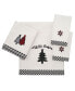 Фото #2 товара Tis the Season Holiday Plaid Cotton Hand Towel, 16" x 30"