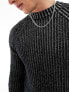 Фото #3 товара Reclaimed Vintage plated knitted jumper in grey