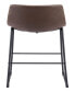 Фото #11 товара 39" each, Set of 2 Steel, Polyurethane Smart Bar Chair