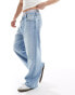 Фото #4 товара Bershka baggy jean with boxer waistband in blue