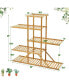 Bamboo Plant Stand 5 tier 10 Potted Plant Shelf Display Holder