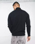 Jack & Jones roll neck jumper in black