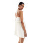 Фото #3 товара New Look ruddle cami mini dress in white