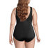 Plus Size DD-Cup Chlorine Resistant Scoop Neck Soft Cup Tugless Sporty One Piece Swimsuit