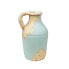 Vase Romimex Turquoise Terracotta 17 x 30 x 13 cm With handle