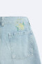 Фото #10 товара Джинсовые шорты с полосами из кружева кроше — limited edition ZARA