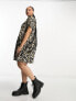 Фото #7 товара Noisy May Curve smock mini dress in leopard print