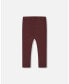 ფოტო #3 პროდუქტის Big Girls Rib Leggings Dark Brown