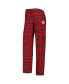 ფოტო #3 პროდუქტის Women's Red, Black Atlanta Hawks Badge T-shirt and Pajama Pants Sleep Set