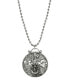 Фото #1 товара Symbols of Faith pewter Christian Medallion with Cross Anchor Dove Necklace