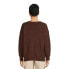 Фото #4 товара Dreamers By Debut Oversized Tunic V Neck Sweater Women Small Brown 100%Polyester