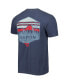Фото #4 товара Men's Navy Dayton Flyers Landscape Shield T-shirt